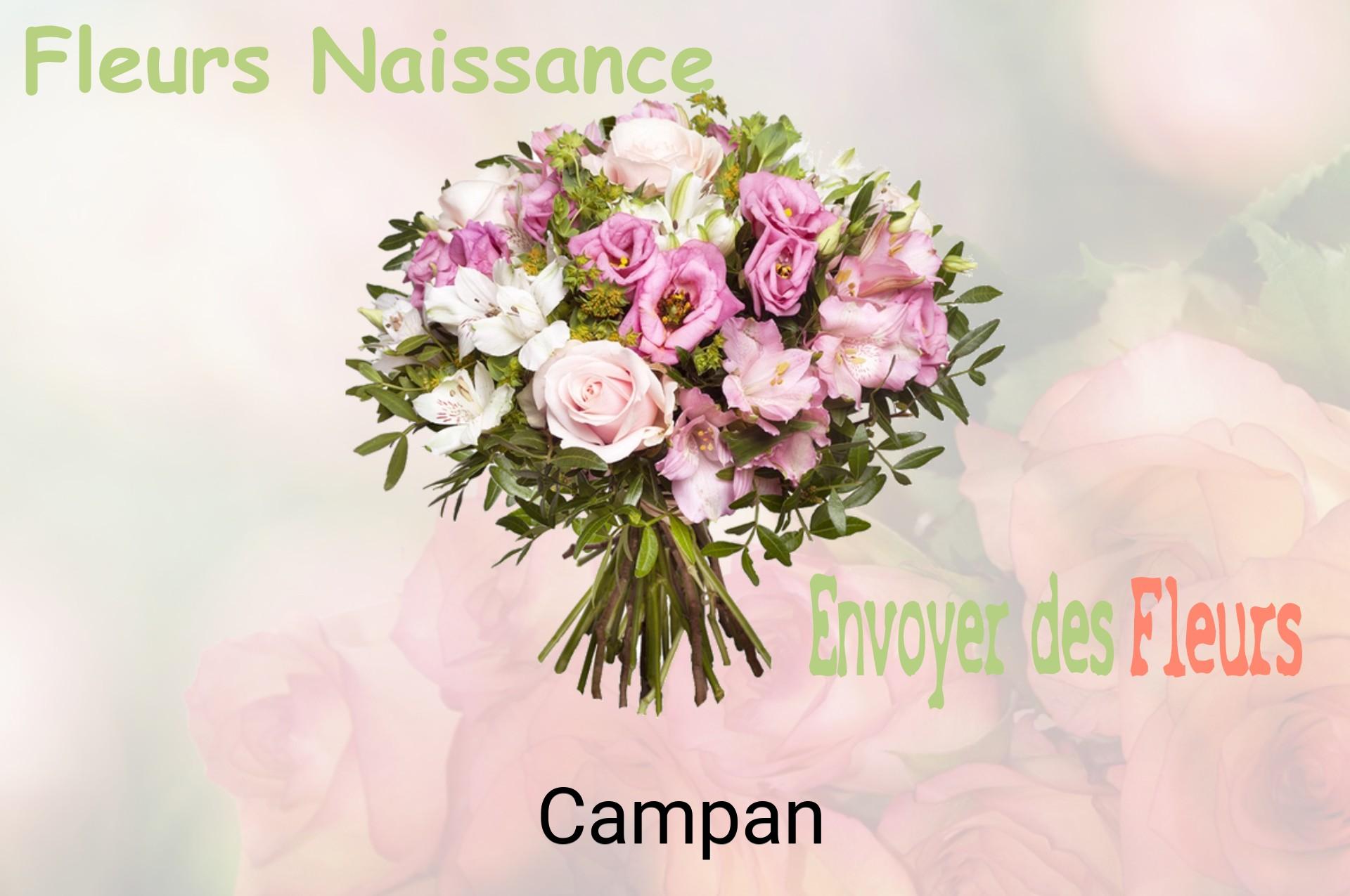 Bouquet de fleurs de naissance livré à Campan